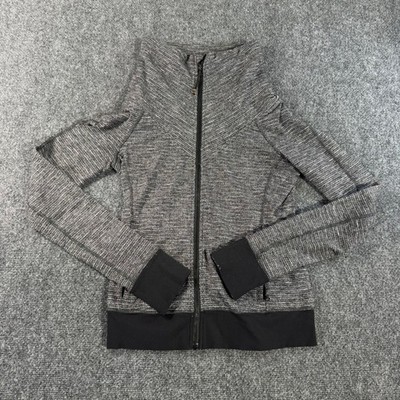 Lululemon Athletica Be Present Jacket Full Zip Space Dye Funnel Neck