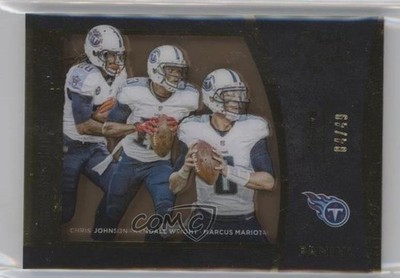 2015 Panini Black Gold Franchise Foil 4/49 Kendall Wright Chris Johnson 3zx