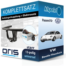 Für VW Beetle Fliessheck 98- ORIS Anhängerkupplung starr + 13polig E-Satz neu