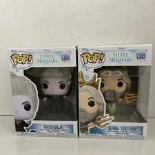 Funko Pop! Disney - The Little Mermaid - Ursula - #1364 & - King Triton -  #1365