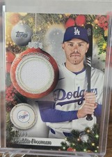 2025 Topps Holliday, Freddie Freeman, Player Relic, Silver Metallic, serial...