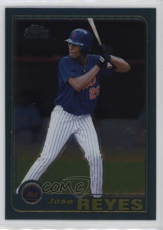 2001 Topps Traded & Rookies Chrome Jose Reyes #T242 1o1v