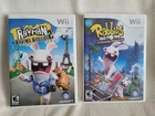 Rayman Raving Rabbids 2 & Rabbids Go Home - Lot Of 2 Nintendo Wii Games