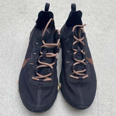 Nike React Element 55 Shoes Womens Size 9 Black Bronze Running CT1186-001