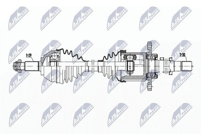 Original NTY Antriebswelle NPW-NS-163 für Nissan