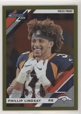2019 Panini Donruss Photo Variation Press Proof Gold 33/50 Phillip Lindsay 1u6