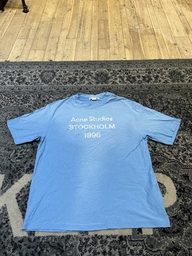 Size L - Acne Studios Logo Shirt - Baby Blue