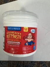 Boudreaux's Butt Paste Max Strength Diaper Rash Ointment 14oz Red Baby Boys Jar