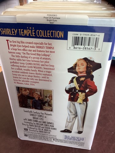 Lot (8) Shirley Temple VHS Tapes #1 - #6,8,12 #1,2,6 ,8,12 are NEW/SEALED - Picture 2 of 4