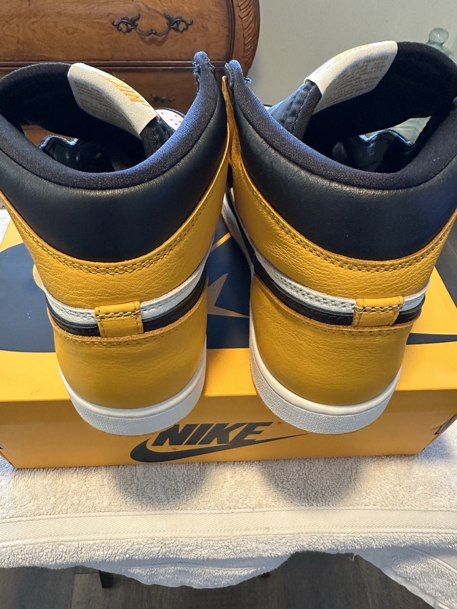 🏀NIKE AIR JORDAN 1 RETRO OG HIGH YELLOW TOE TAXI (MENS