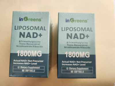 inGreens Liposomal NAD+ & Trimethyglycine 60ct 2-pack Exp 03/2028 - Brand New