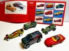 Lot of  5 Vintage Hot Wheels and 1982 Catalog - Excellent condition
