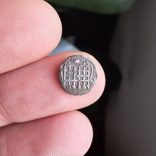 Elizabeth I 1st Hammered Half-Penny Silver Coin Tun mintmark s.2581