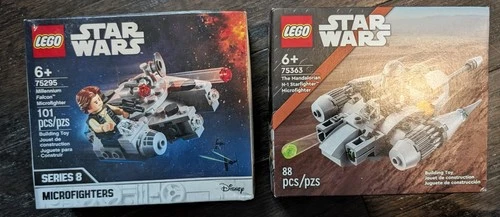 LEGO Star Wars 75363 Mandalorian N-1 & 75295 Millennium Falcon Microfighters