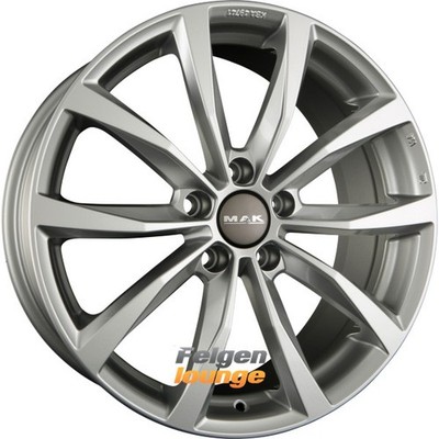 4x MAK WOLF Silver 6,5x16 ET42 5x100 Alufelgen 16 Zoll