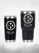 PITTSBURGH STEELERS | 20/30OZ | ENGRAVED TUMBLERS | CUSTOM |FREE PERSONALIZATION