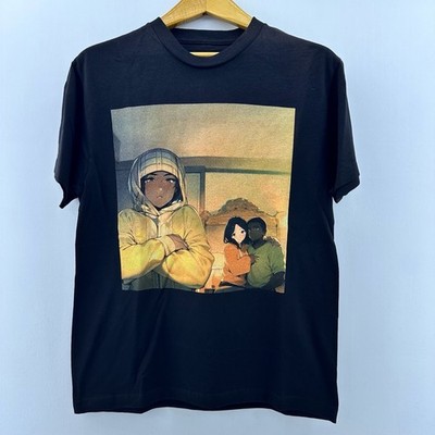 Eem Triplin Graphic T-Shirt Medium Black Anime Kim K Streetwear Rare Tee