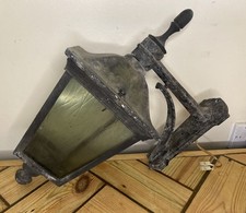 Vintage Rustic Metal Wall Mounted Outdoor Porch Lantern Light- Antique Style