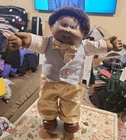 Cabbage Patch Kids Boy Doll HM 5, 1 Tooth African AA Shag Hair Tan & Blue Suit