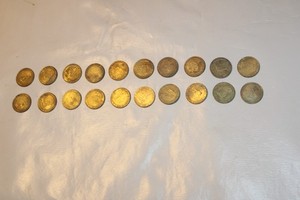 TWENTY FOUR   N.H. HIGHWAY TOLL VINTAGE TOKENS GREAT FOR COLLECTOR