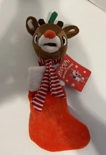 NWT! Rudolph The Red-Nosed Reindeer Mini Stocking 9”