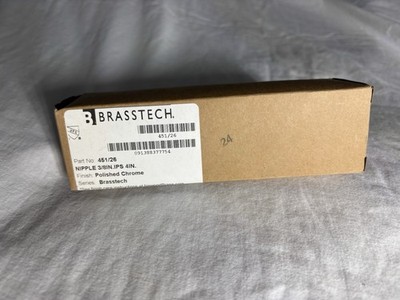 Brasstech 451/26 Nipple 3/8 IN.IPS 4 IN,  _Two_ Polished Chrome Nipple