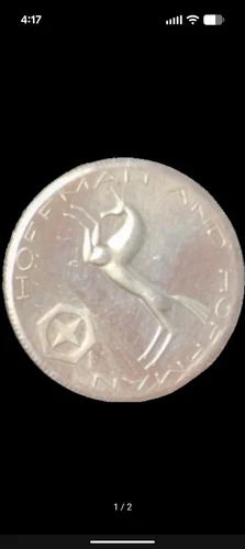 One Hoffman and Hoffman 1 oz. Silver Round Unicorn 1981 .999+ Fine Silver