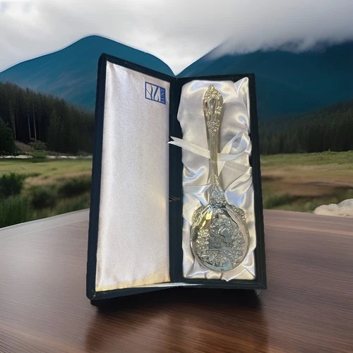 Eloquence by Lunt Sterling Silver Anniversary Spoon 1902-2002 6 1/4" Heirloom