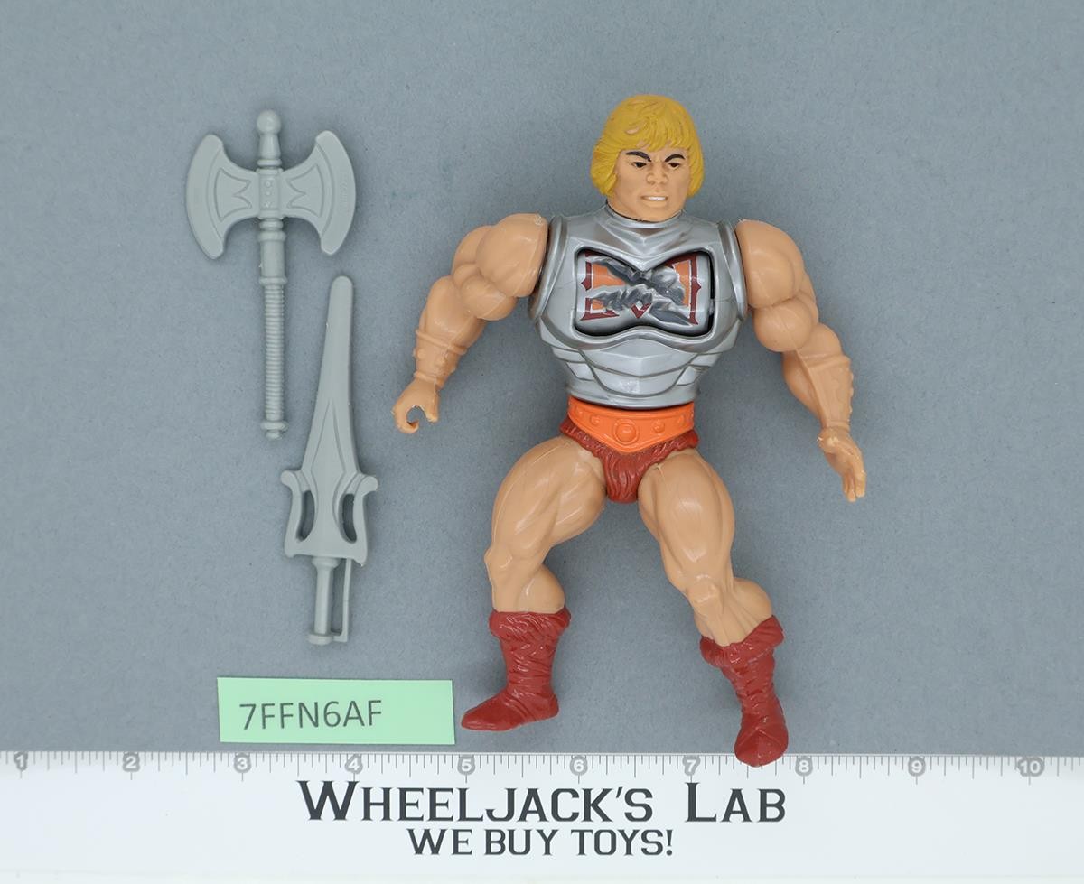 Battle Armor He-Man 100% Complete Masters of the Universe MOTU 1984 Mattel