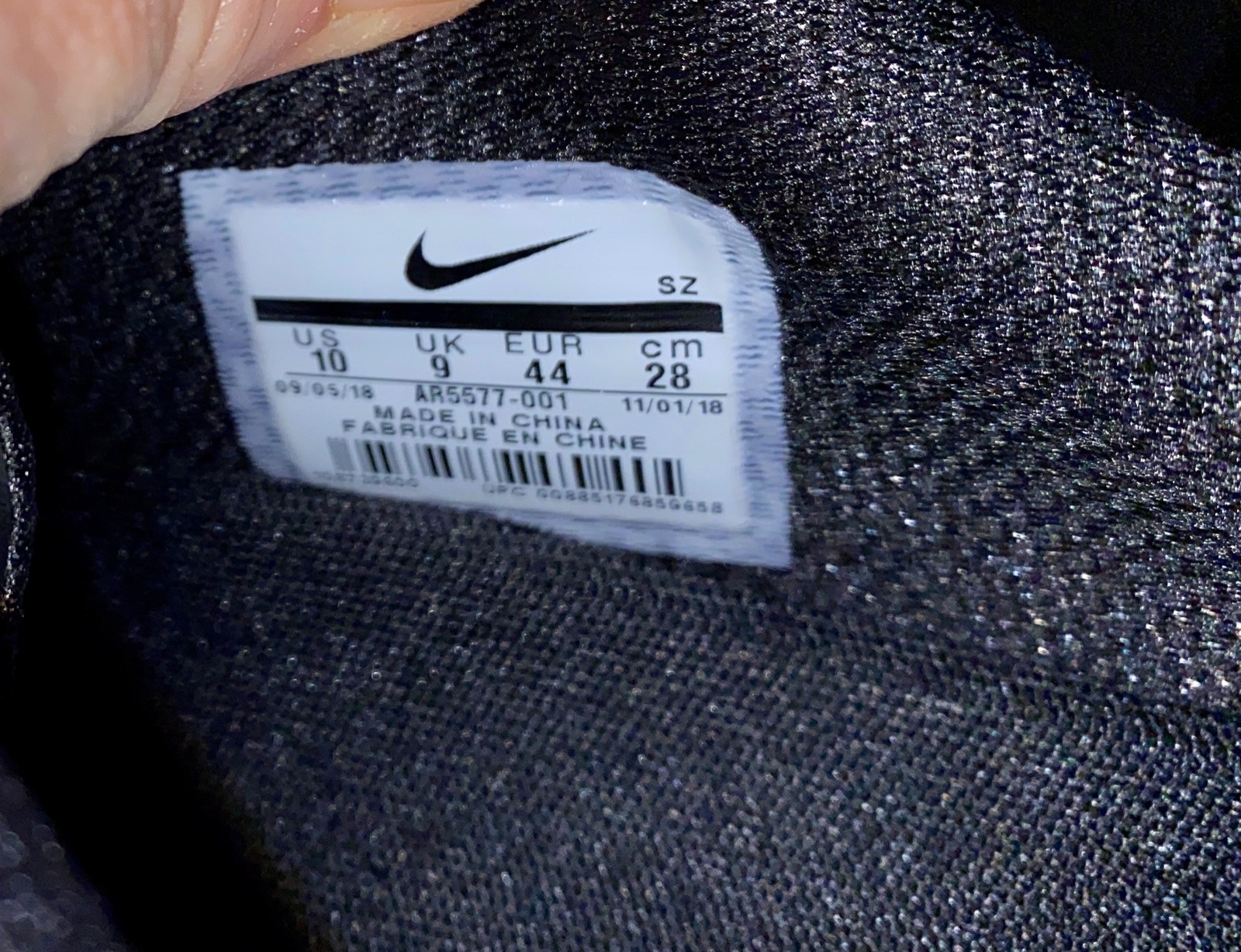 NIKE Air Zoom Victory Pro Black Metallic Pewter Golf Shoes Cleats Mens Sz 9.5 10 thumbnail 9