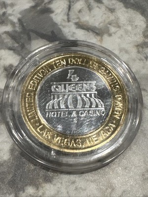 Four Queens Limited Ed Silver Strike $10 Gaming Token Ace Of
