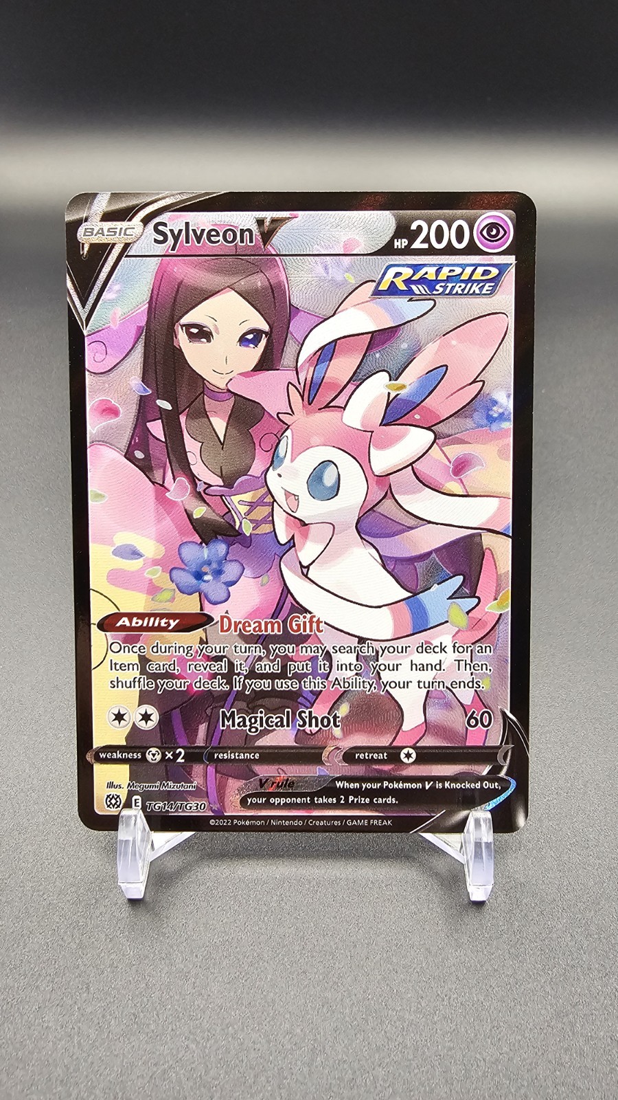 Pokémon TCG Sylveon V # TG14/TG30 Full Art Ultra Rare SWSH Brilliant Stars NM