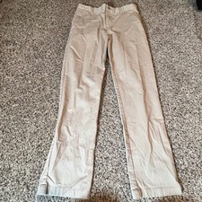 Vineyard Vines Boys Khaki Breaker Pants Size 18 Straight Leg Stretch Chinos Tan