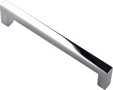 Polished Chrome Cabinet Pulls and Handles 10 Pack, AL3041CP  5 Inch Hole Center