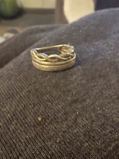 Vintage Sterling Silver 925 Scroll Size 7 Ring 396