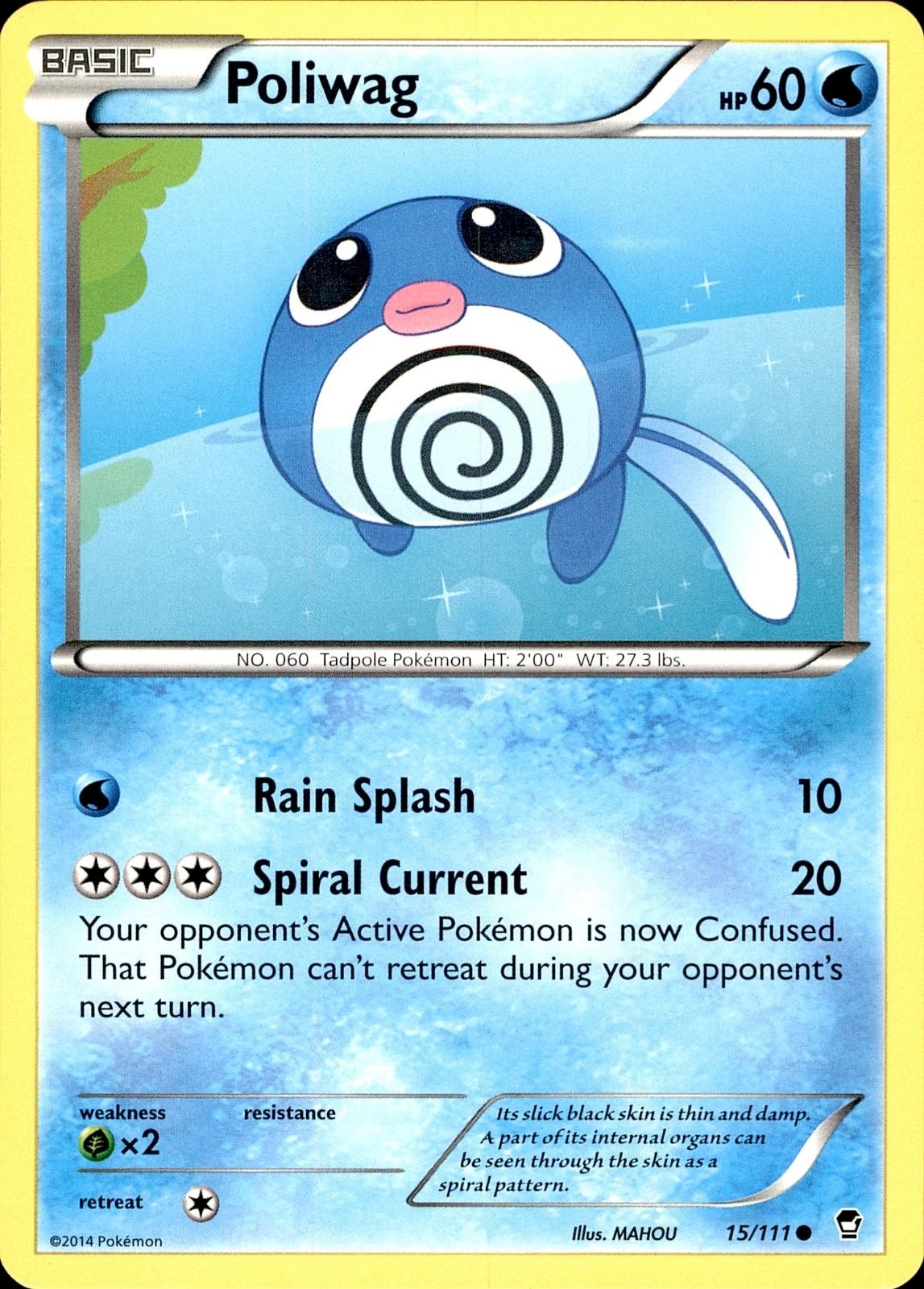 POKEMON POLIWAG 15 FURIOUS FISTS 111 COMMON LP