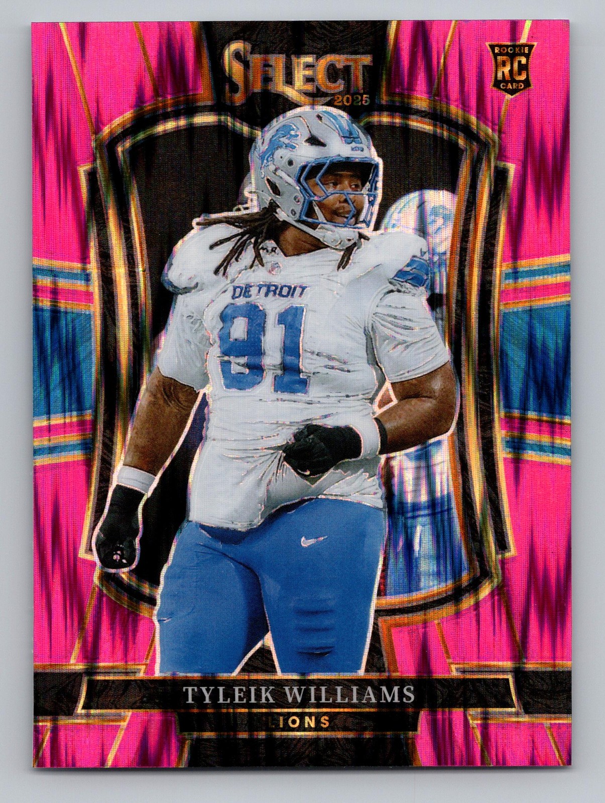 2025 Panini Select #169 Tyleik Williams Pink Prizm Shock