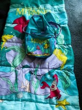 The Little Mermaid Ariel Zippered Sleeping Bag with Overnight-Storage Bag