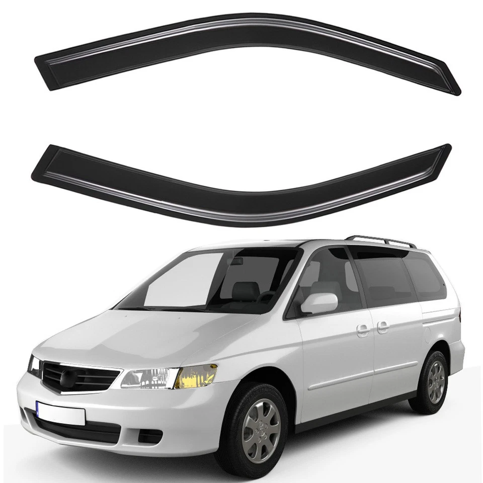 Tape-on Window Visors Sun Rain Guards Vent Shade For 1999-2004 Honda Odyssey Foto 4 de 4