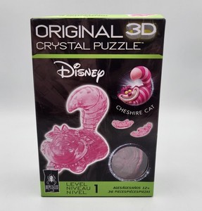 Bepuzzled Original 3d Crystal Puzzle Disney Cheshire Cat Level 1 Collectible Toy