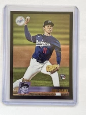 2025 Topps Archives Roki Sasaki RC Black Foil Parallel #200 Dodgers RC