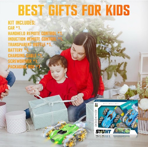 Remote Control Car 10-in-1 Functions 2.4GHz Stunt Car Double-Sided 360° Rolling - Picture 7 of 7