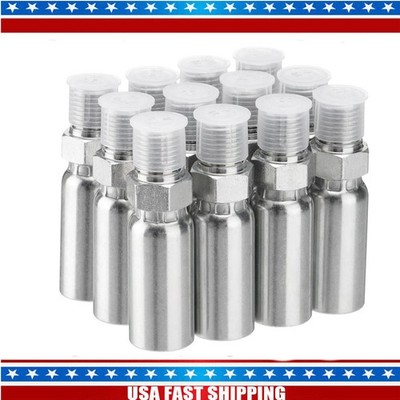 12 Pack 1/4'' Hydraulic Hose Fitting-1/4'' Hose X1/4 Inch NPTF Male Pipe Thread Hy