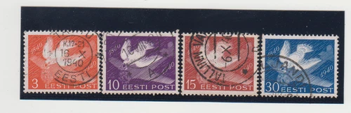 ESTONIA.1940 CARRIER PIGEON MI 160-163