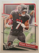 2023 Clearly Donruss Clearly The Rookies Green #2 Bijan Robinson /49 SSP Falcons