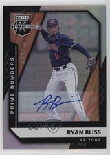 2021 Elite Extra Edition Prime Numbers A Signatures /165 Ryan Bliss #42 Auto 4d3
