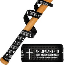 Baseball Bat Grip Tapes, Faith Cross Bat Grip Tape, 1.5Mm Precut and Full Adhesi