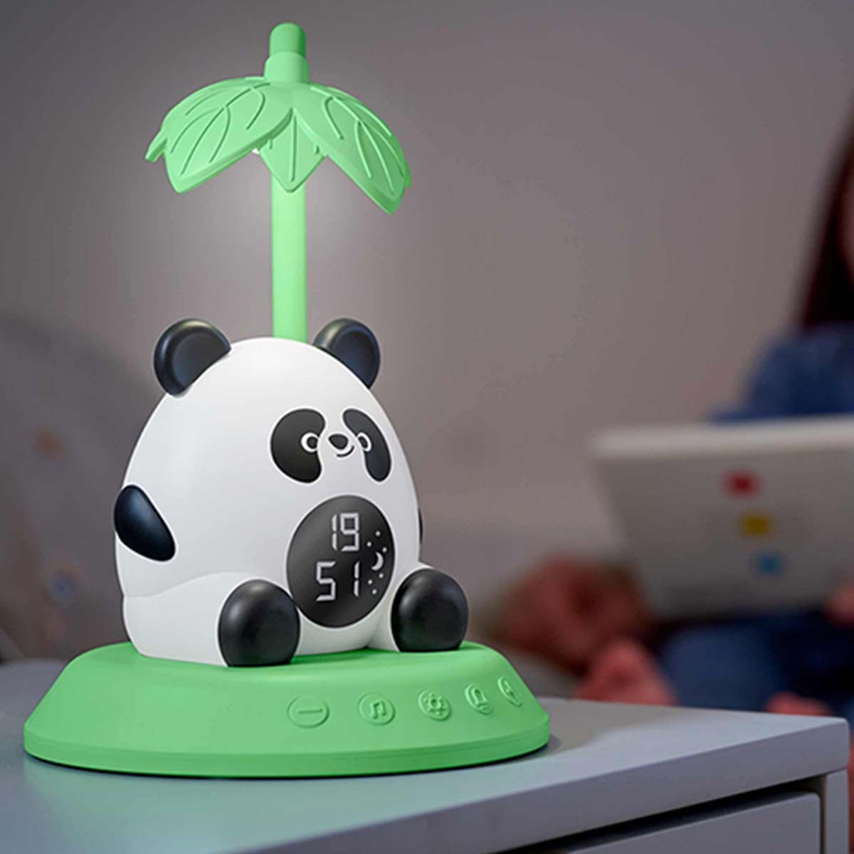 Réveil panda numérique rétro-éclairé à intensité variable LED - 3