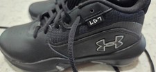 Under Armour LD7 Youth Lockdown 7 Basketball Sneakers Black Out Boys Size 4.5