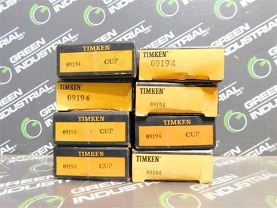 NEW Lot of 8 Timken 09194 Tapered Roller Bearing Cups 1.938'' OD 0.6875'' W Rusty